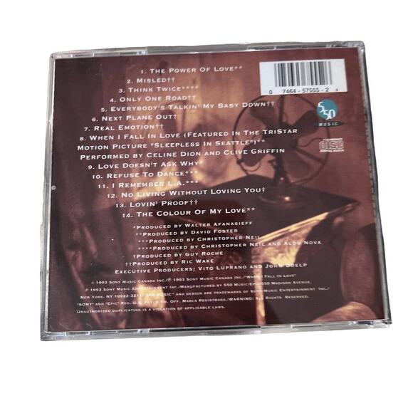 Celine Dion - The Colour of My Love (CD, 1993) Platinum Pop Album - Picture 2 of 6